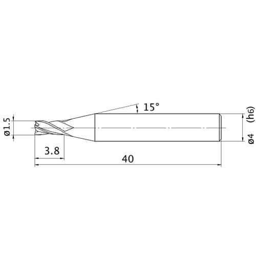 エムスターエンドミル MS4MC D01
