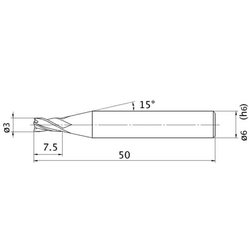 エムスターエンドミル MS4MC D03