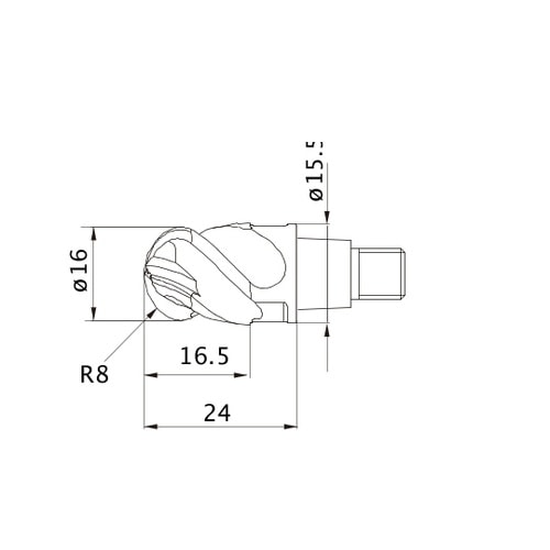 ヘッド/ヘッド交換式エンドミル IMX1