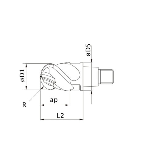 ヘッド/ヘッド交換式エンドミル IMX1