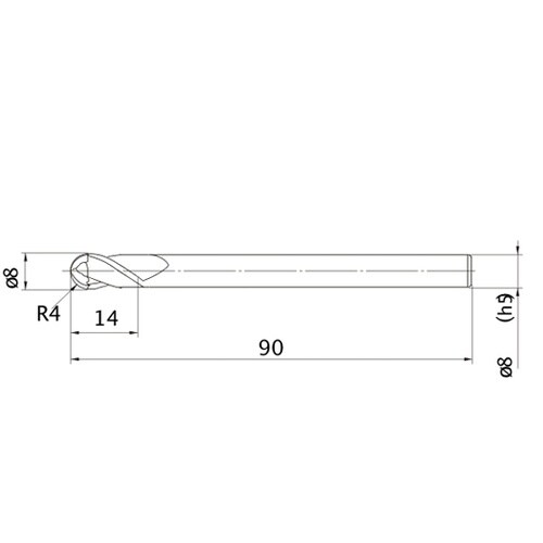 MS plusエンドミル MP2MB R