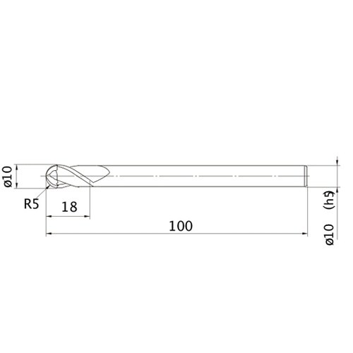 MS plusエンドミル MP2MB R