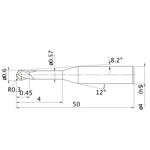 MS plusエンドミル MP2XLB