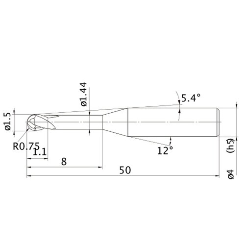 MS plusエンドミル MP2XLB