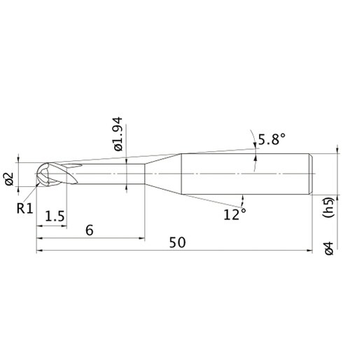 MS plusエンドミル MP2XLB