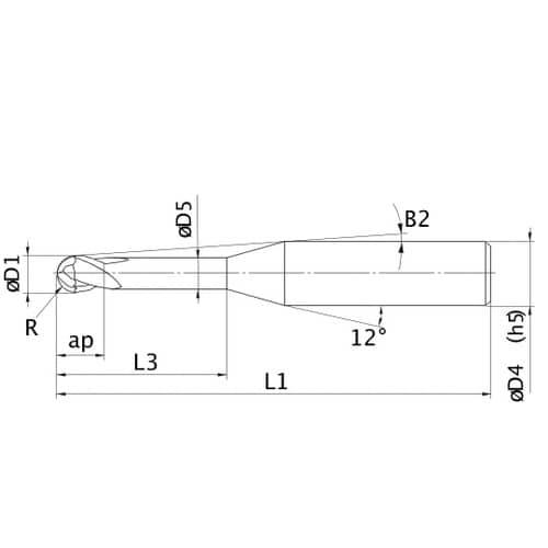 MS plusエンドミル MP2XLB