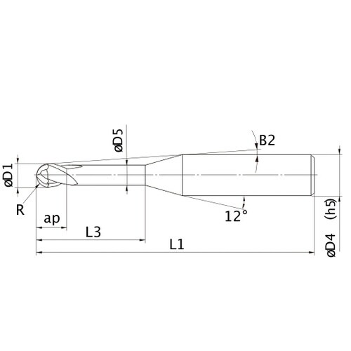 MS plusエンドミル MP2XLB