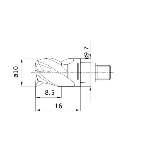 ヘッド/ヘッド交換式エンドミル IMX1