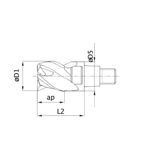 ヘッド/ヘッド交換式エンドミル IMX1