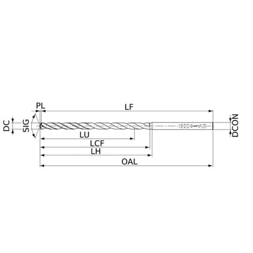 超硬ソリッドドリル DVAS0160X2