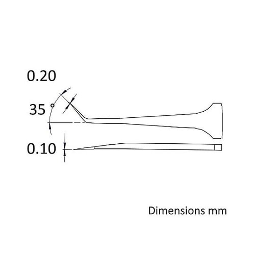 0.2x110mm/3C 超精密ピンセッ
