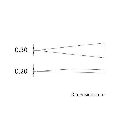 0.3x120mm/1 精密ピンセット(