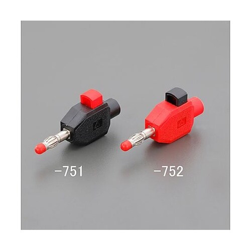 φ4mm バナナプラグ(クランプ接続/黒