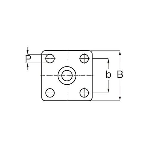 100mm キャスター(プレート式/振動