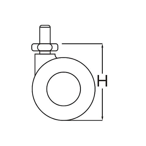100mm キャスター(ネジ式/振動吸収