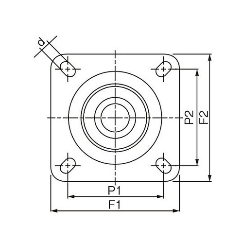150mm キャスター(自在金具・左ブレ