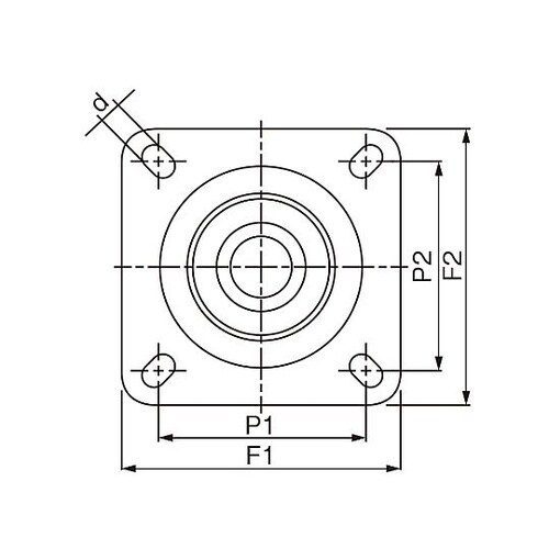 150mm キャスター(自在金具・左ブレ
