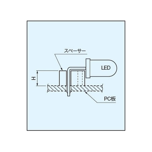 LED用スペーサー 横型 3mm(100