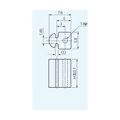 LED用スペーサー 横型 4mm(100