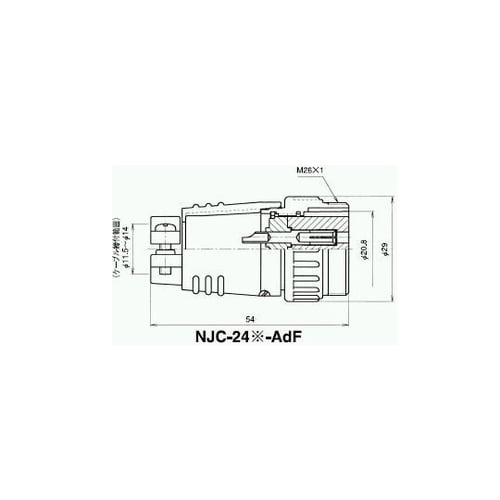 NJCアダプター(シェルφ24・10極)