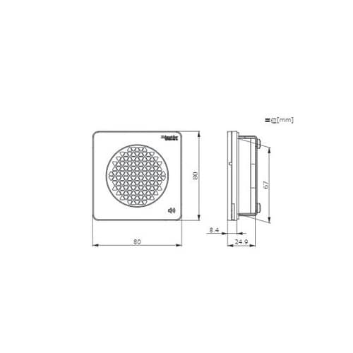 DIN72音声合成警報機 XVSV7BW