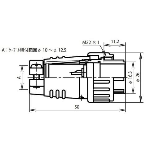 NJCプラグUL品(シェルφ20・7極)