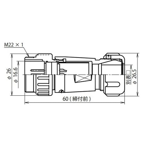 NJWアダプタ防水型(シェルφ20・3極