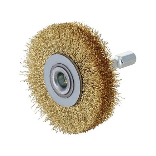 H&H 六角軸ホイールブラシ 真鍮線 5