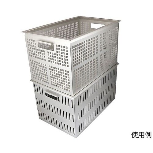 18−8軽量ステンレスコンテナ 底面高通