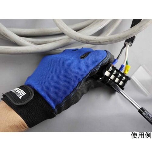 合成皮革甲メリMG タッチパネル対応手袋