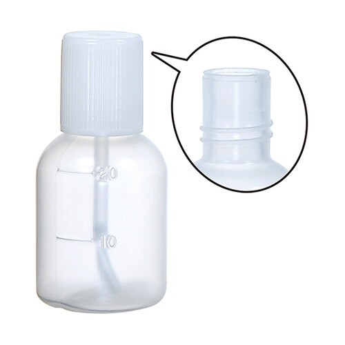 丸型瓶 20mL【ハケ付外用】 白フタ