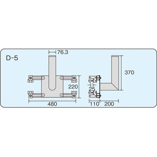 H鋼用はさみ金具 D−5