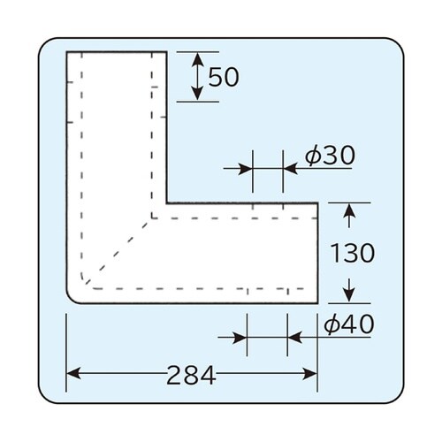 L型コーナー 規格KS13用 KSL−1