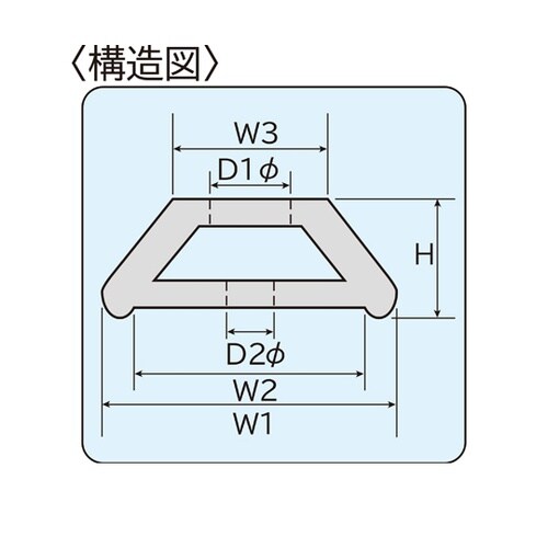 ホームストッパー 茶 長さ1000mm×