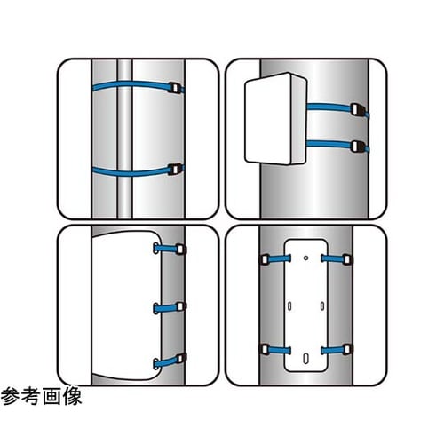 プラスチックベルト 黄色 幅10mm×長
