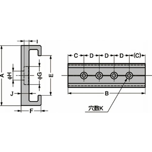 ミニガイドレール MRS20型 MRS2