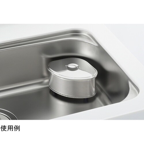 パンチングステンレスフタ付三角コーナー