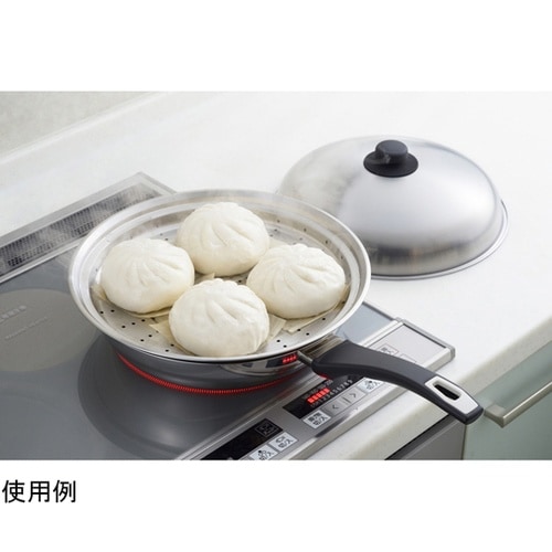 フライパン蒸プレート フタ付28−30c