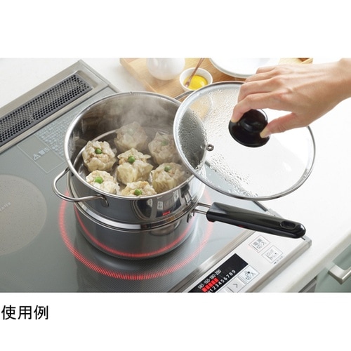 蒸しごよみ片手2段蒸器18cm SJ33