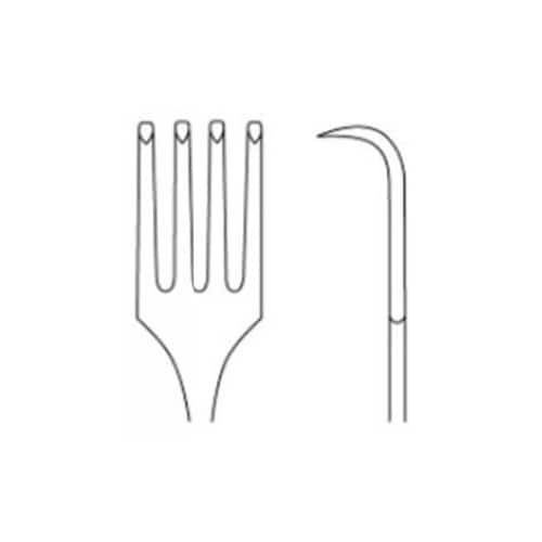 四爪鈎子宮把持鉗子 20.5cm G35