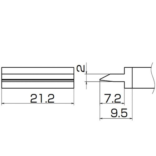 こて先 SMD/スパチュラ 21.2 T
