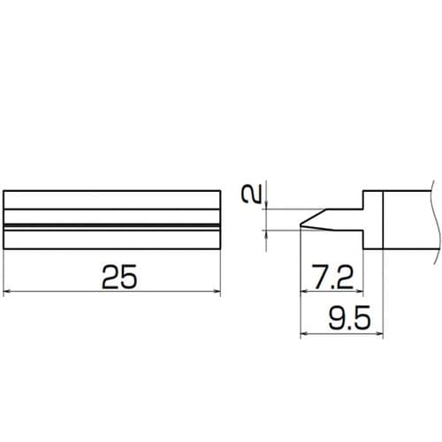 こて先 SMD/スパチュラ 25 T12