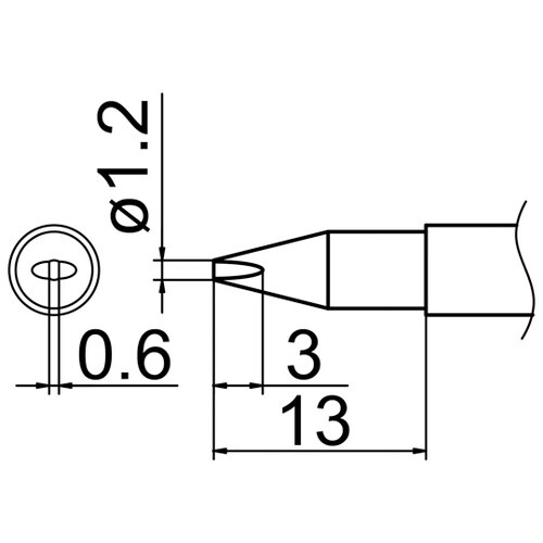 こて先 1.2DL型 T12シリーズ