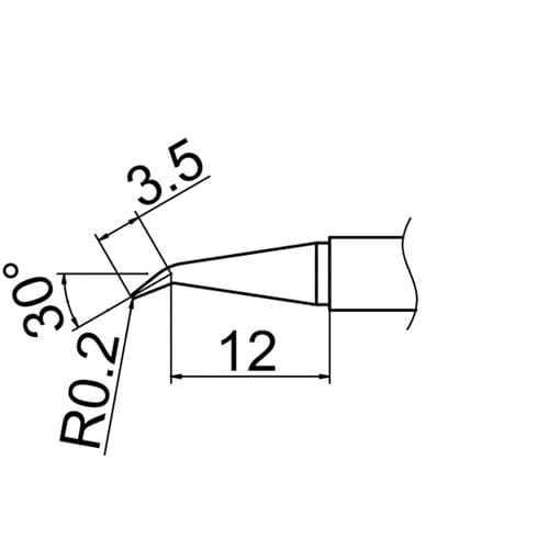 こて先 0.2J型 T12シリーズ