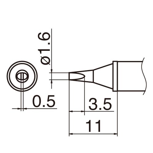 こて先 1.6WD型 T12シリーズ