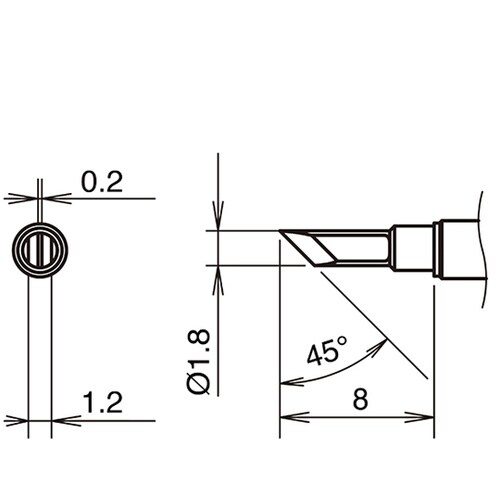 こて先 K型 350℃ T38シリーズ