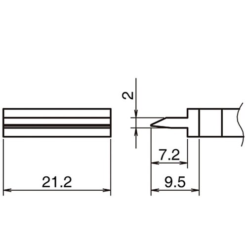 こて先 スパチュラ 21.2 T39シリ