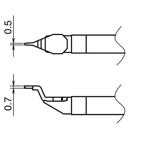 こて先 CHIP 0.5I型 T51シリ