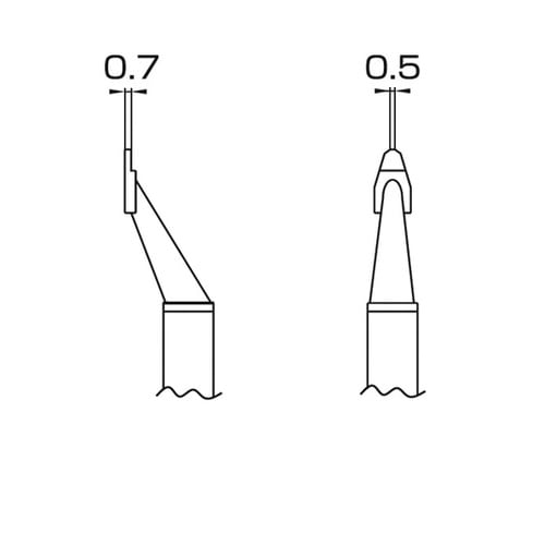 こて先 CHIP 0.5C型 T8シリー