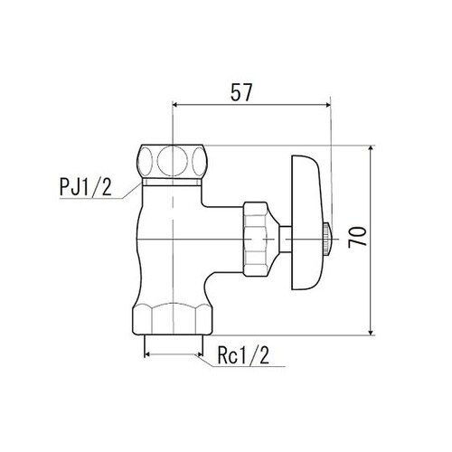 ストレート形止水栓 K31−P5